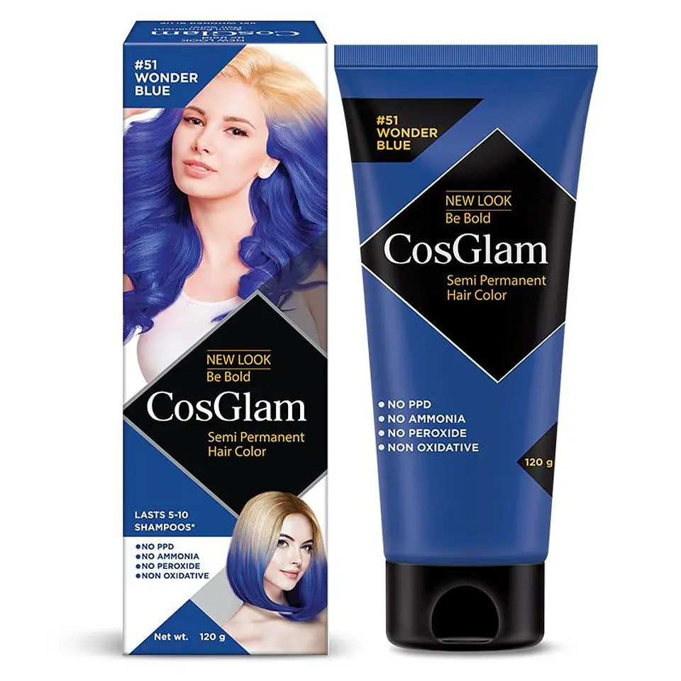 Tintura fantasía Semi Permanent Hair Color wonder blue 120g 1
