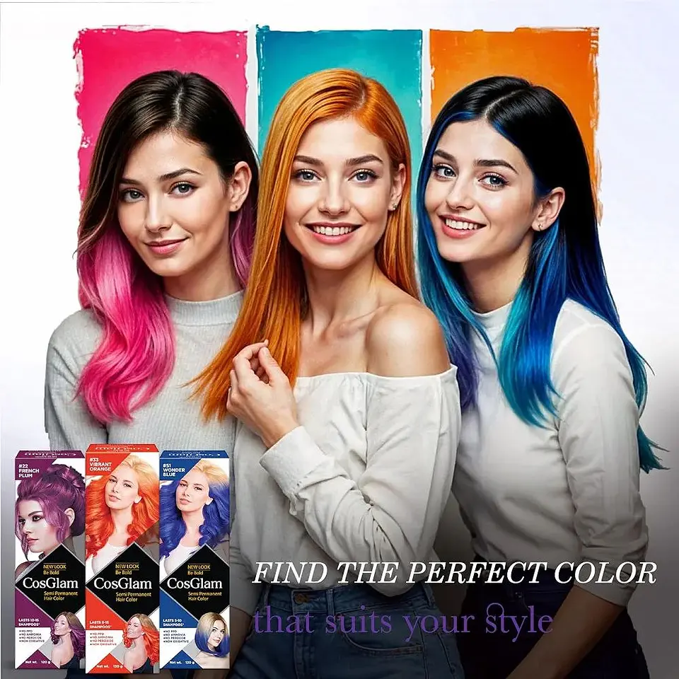 Tintura fantasía Semi Permanent Hair Color midnight violet 120g 9