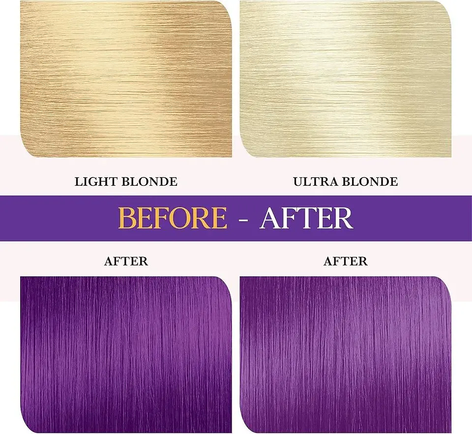 Tintura fantasía Semi Permanent Hair Color midnight violet 120g 7