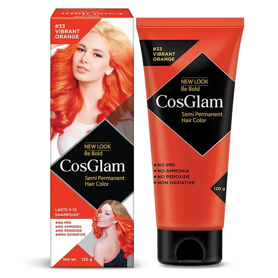 Tintura fantasía Semi Permanent Hair Color vibrant orange 120g 1