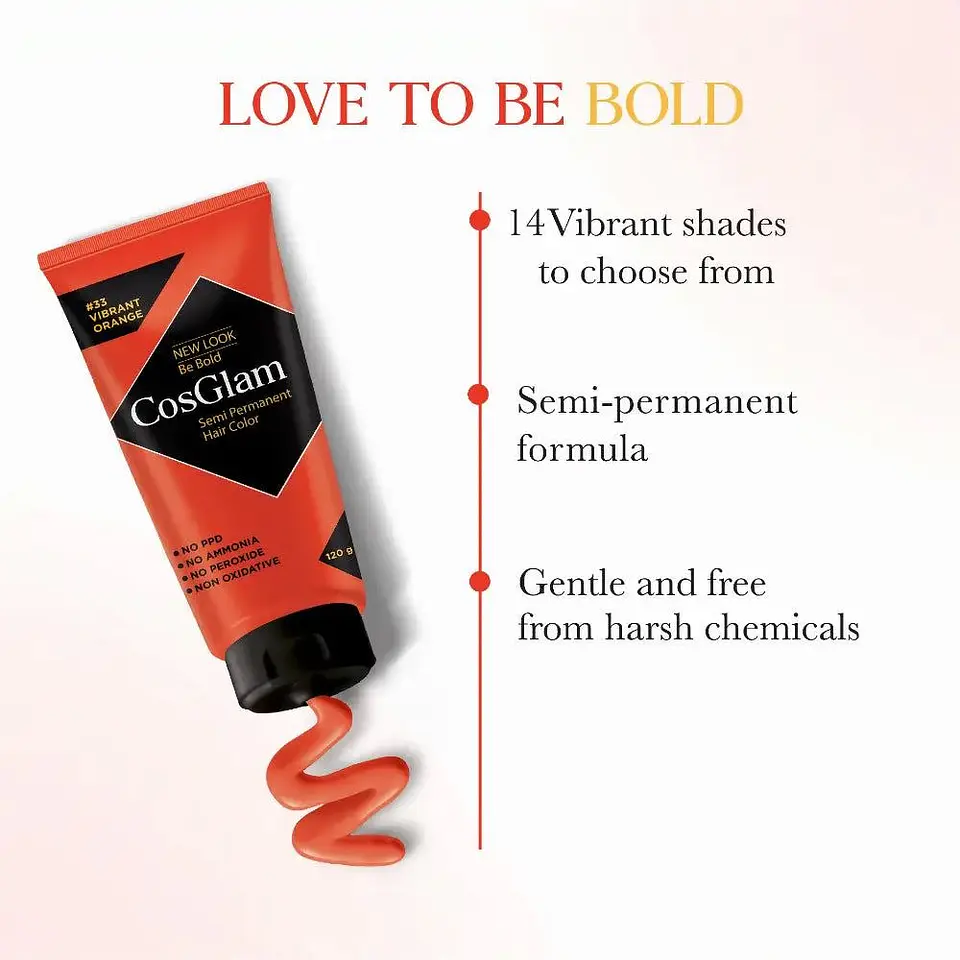 Tintura fantasía Semi Permanent Hair Color vibrant orange 120g 3
