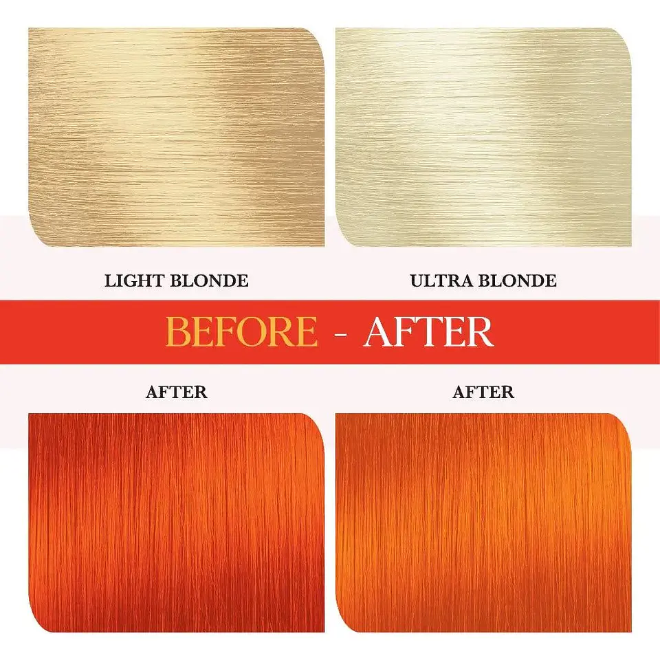 Tintura fantasía Semi Permanent Hair Color vibrant orange 120g 7