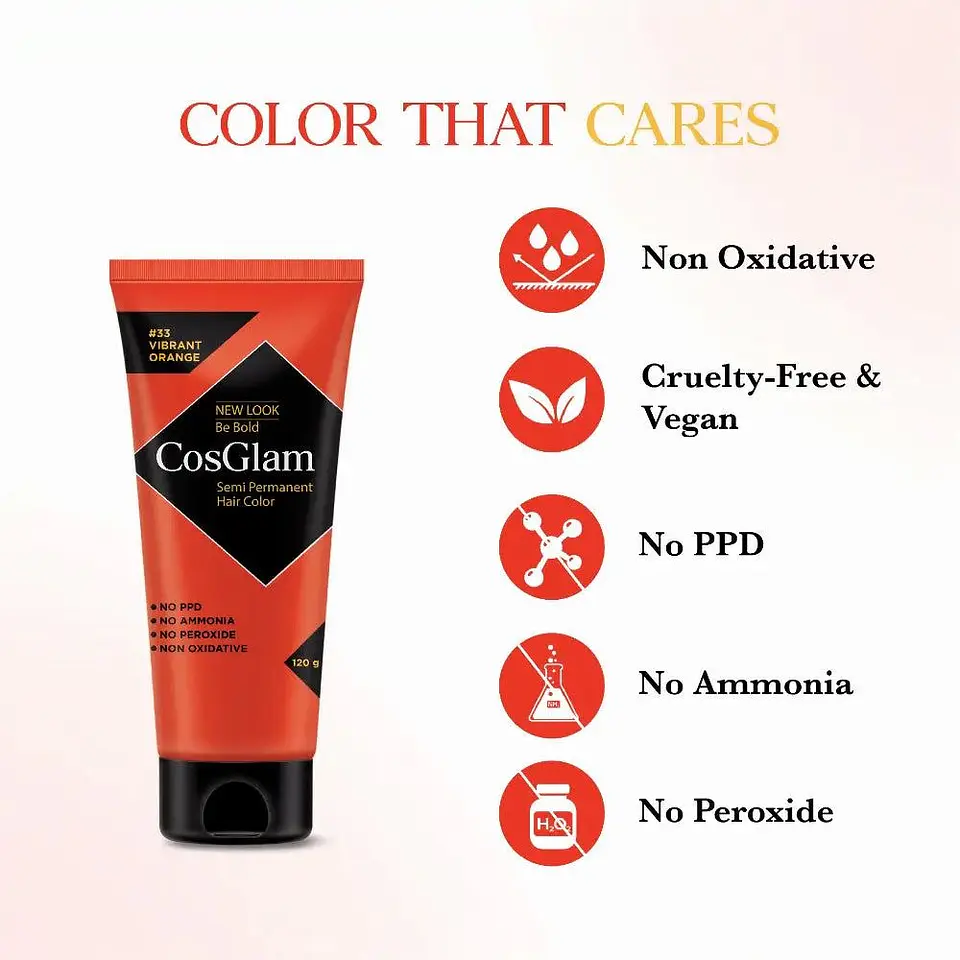 Tintura fantasía Semi Permanent Hair Color vibrant orange 120g 6