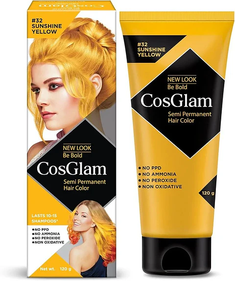 Tintura fantasía Semi Permanent Hair Color sunshine yellow 120g