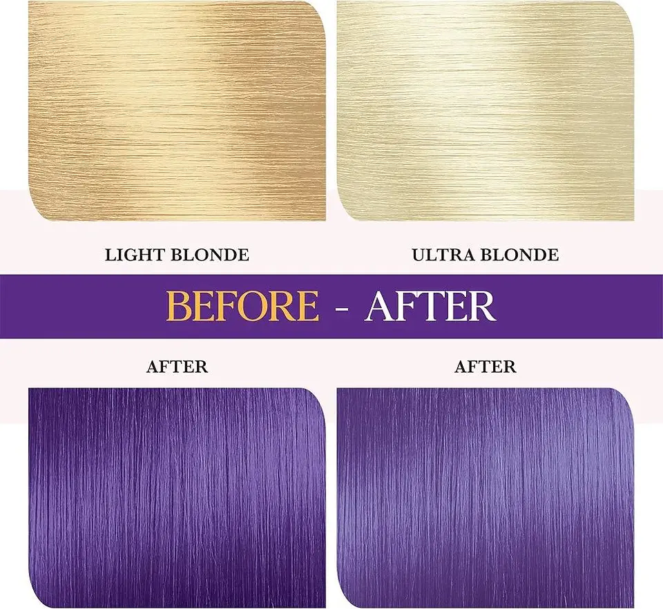 Tintura fantasía Semi Permanent Hair Color purple blue 120g 7