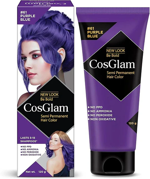 Tintura fantasía Semi Permanent Hair Color purple blue 120g