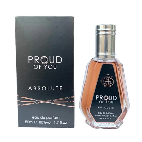Proud Of you Absolute Fragrance World Edp 50ML Hombre- Inspirado en Emporio Armani Stronger With You Absolutely Giorgio Armani