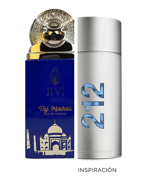 Jivi Parfums Taj Mahal Wow EDP 100 ml Hombre - Inspirado de Carolina Herrera 212 Men