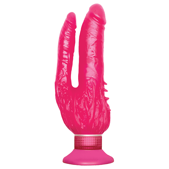 Vibrador Doble con Ventosa de Pared