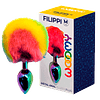 Plug Anal Metálico Multicolor Wooomy Filippi