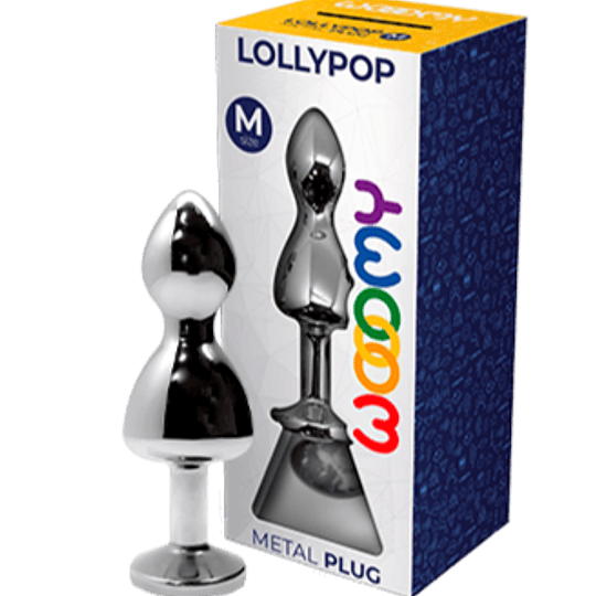 Plug Anal Metálico Wooomy Lollypop