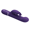 Vibrador Conejo con Empuje y Perlas Vibratorias Giratorias