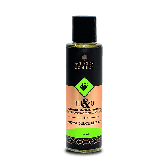 Aceite de masaje Tu & Yo Dulce Cítrico 