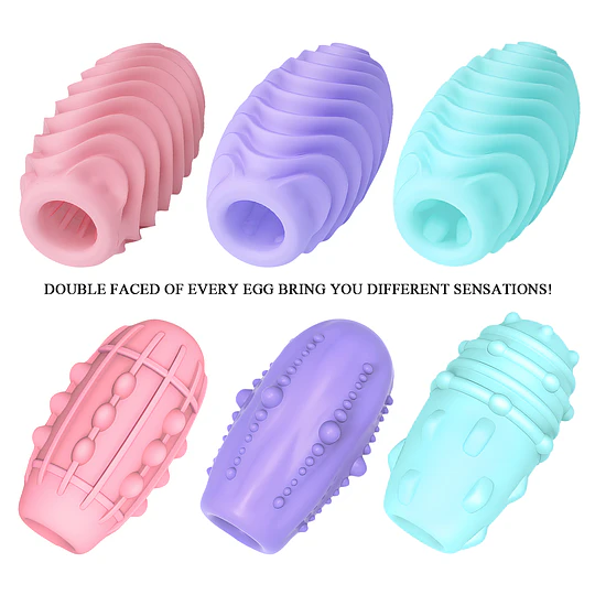 Kit Masturbador Manual Huevo Pretty Love  ( 15 Piezas )