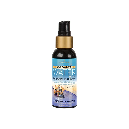 Lubricante base Agua Sensuva sabor Muffin Arándanos
