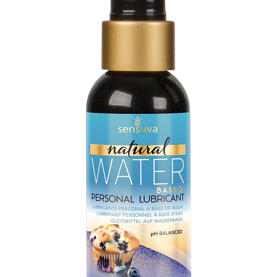 Lubricante base Agua Sensuva sabor Muffin Arándanos