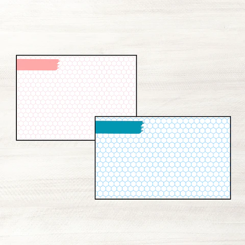  Flascard hexágonos