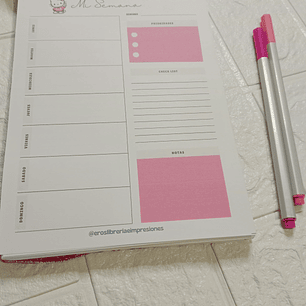 Planner Semanal Kitty