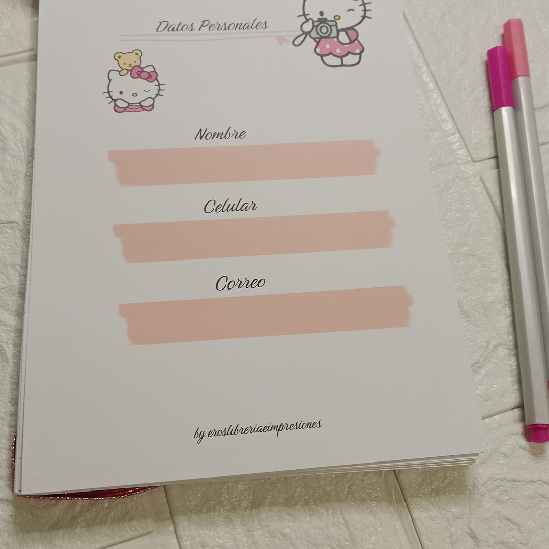 Planner Semanal Kitty 3