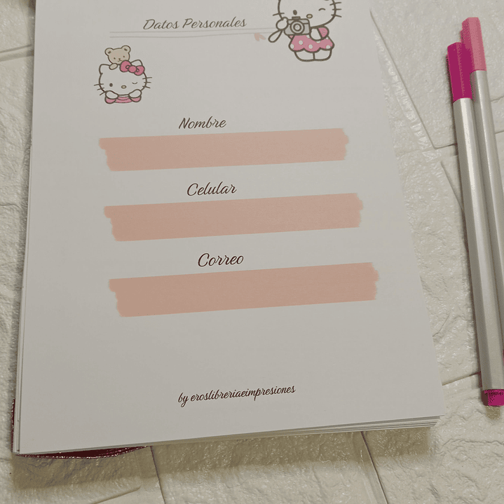 Planner Semanal Kitty 3