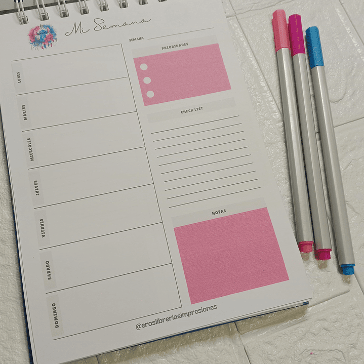 Planner semanal Stich 2