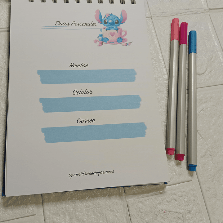 Planner semanal Stich 3