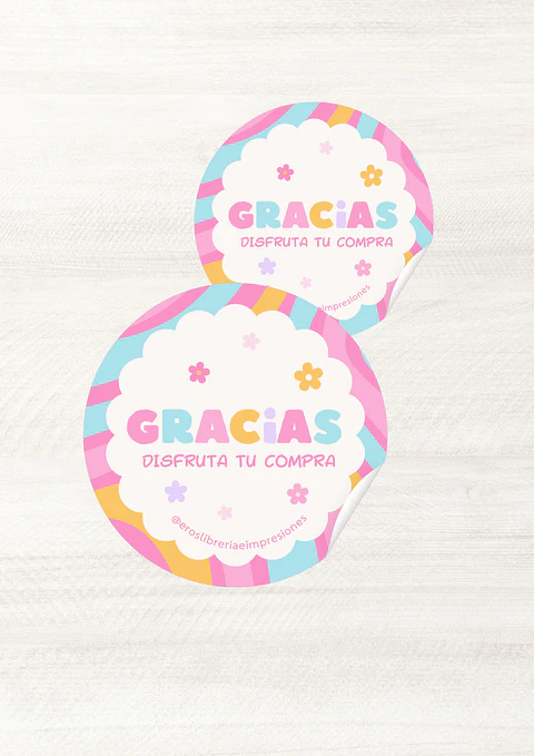 Stickers Troquelados 3x3cms