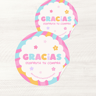 Stickers Troquelados 4x4cms