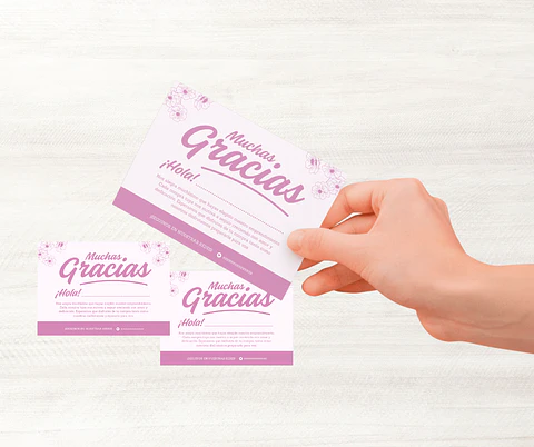 Tarjetas de agradecimiento
