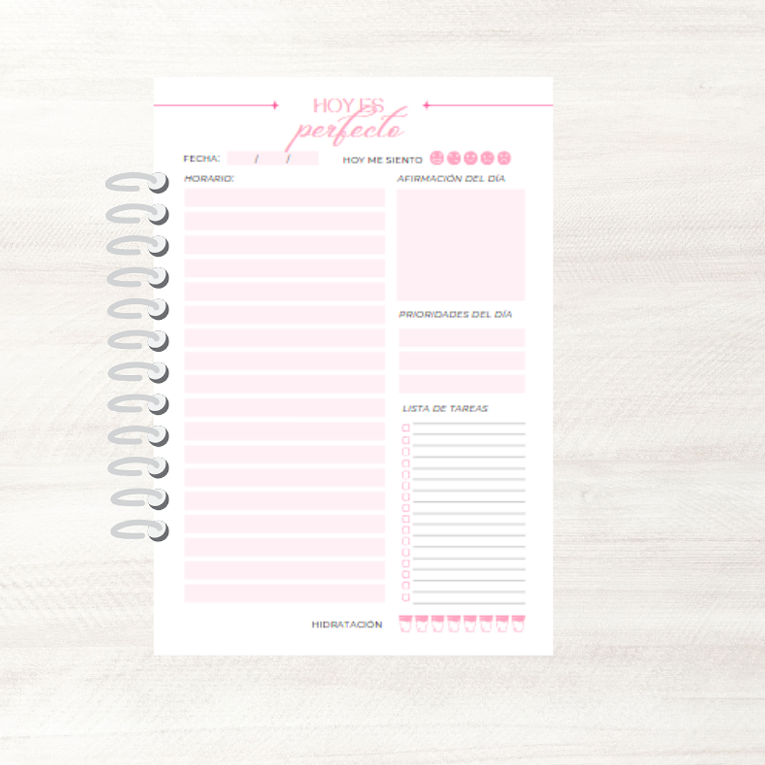 Mini Planner Rosa 1