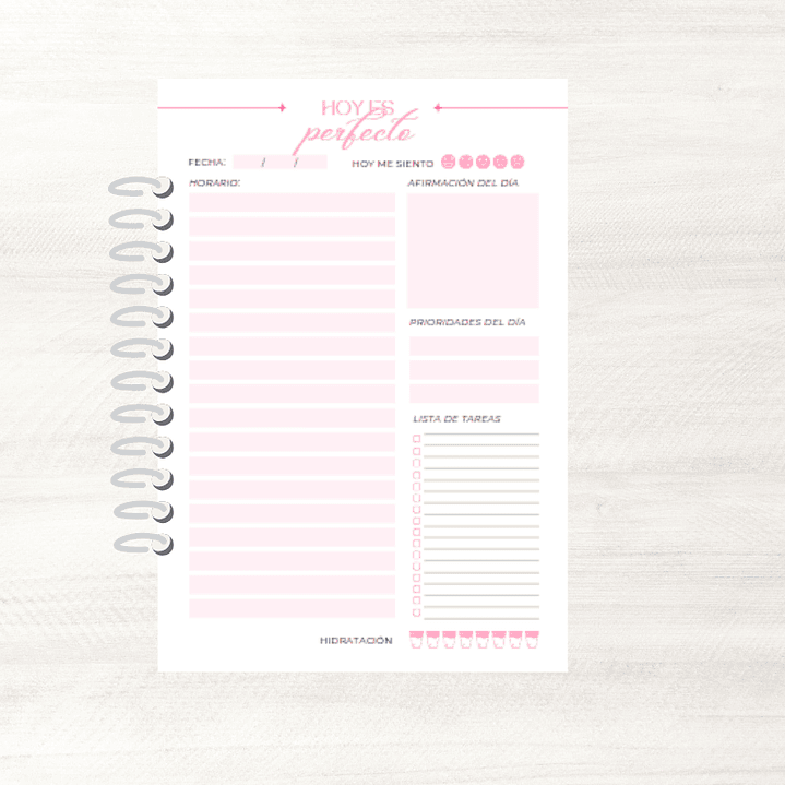 Mini Planner Rosa 1