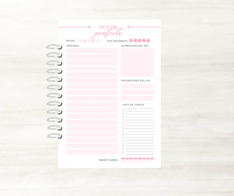Mini Planner Rosa 1