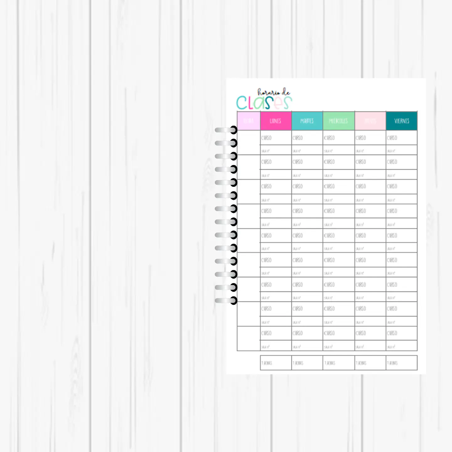 Planner Profesora 6
