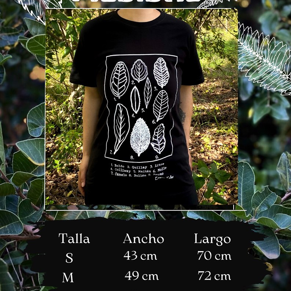 Polera Adulto Arboles Nativos (B)