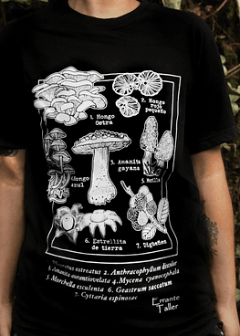 Promo 2x - Polera de Algodón Estampada en Serigrafía -  Errante Taller 