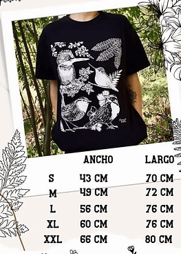 Polera Algodón Estampado diseño Cantabria