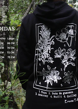 Polerón Canguro Flores Nativas