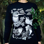 Polera Manga Larga Algodón  - Diseño Flores Nativas