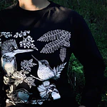 Polera Manga Larga Algodón  - Diseño Flores Nativas