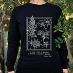 Polera Manga Larga Algodón  - Diseño Flores Nativas