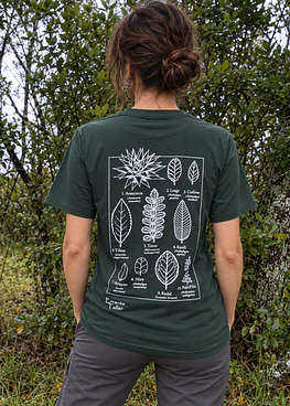 Polera Hojas Nativas Espalda