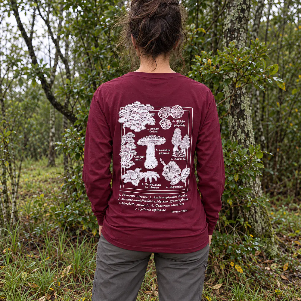 Polera Fungi Manga Larga