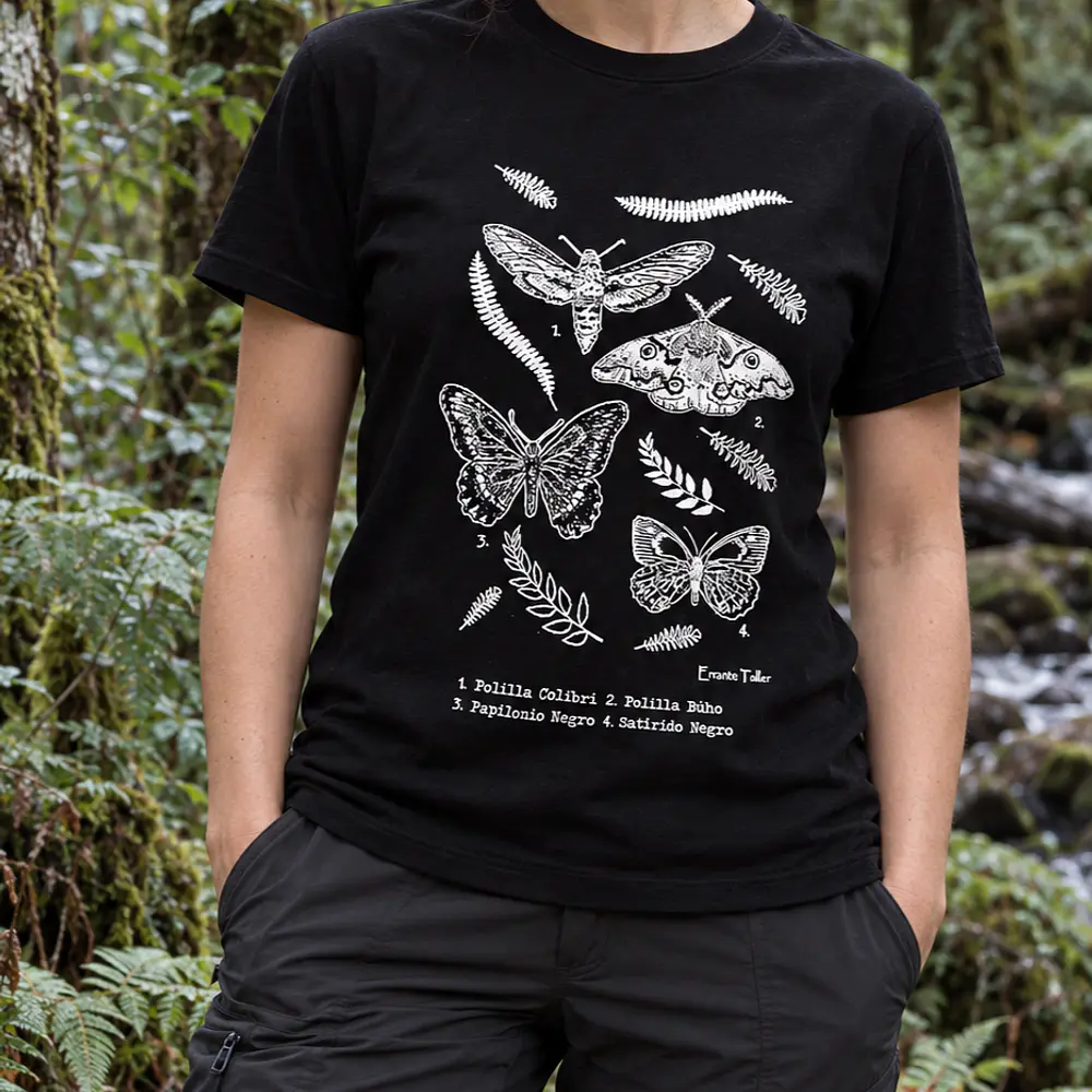 Polera Adulto Mariposas