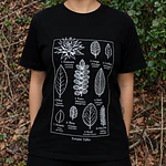 Polera diseño Hojas Nativas  II - Errante Taller