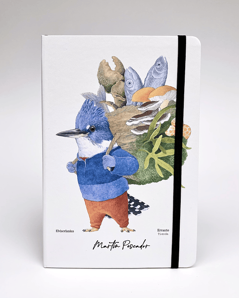 Libreta Tapa Dura -  Martín Pescador -  Elviscelanius