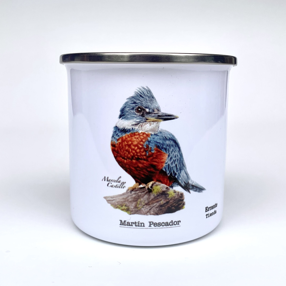 Tazón enlozado - Diseño Martín Pescador 1