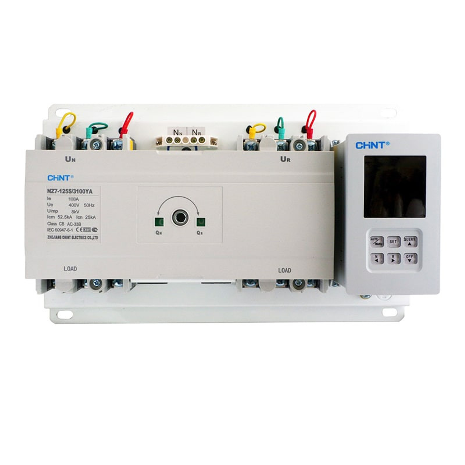 Transferencia automatica 4P 400V, 400A, 50KA, rele y breaker