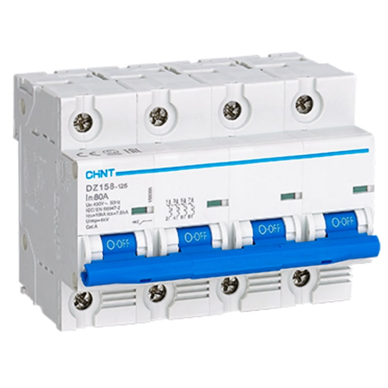 Interruptor termomagnético MCCB 4p 80A,10kA