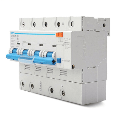 Interruptor RCBO 4Px100A curva 8-12 6kA, 300mA tipo AC, DZ158LE