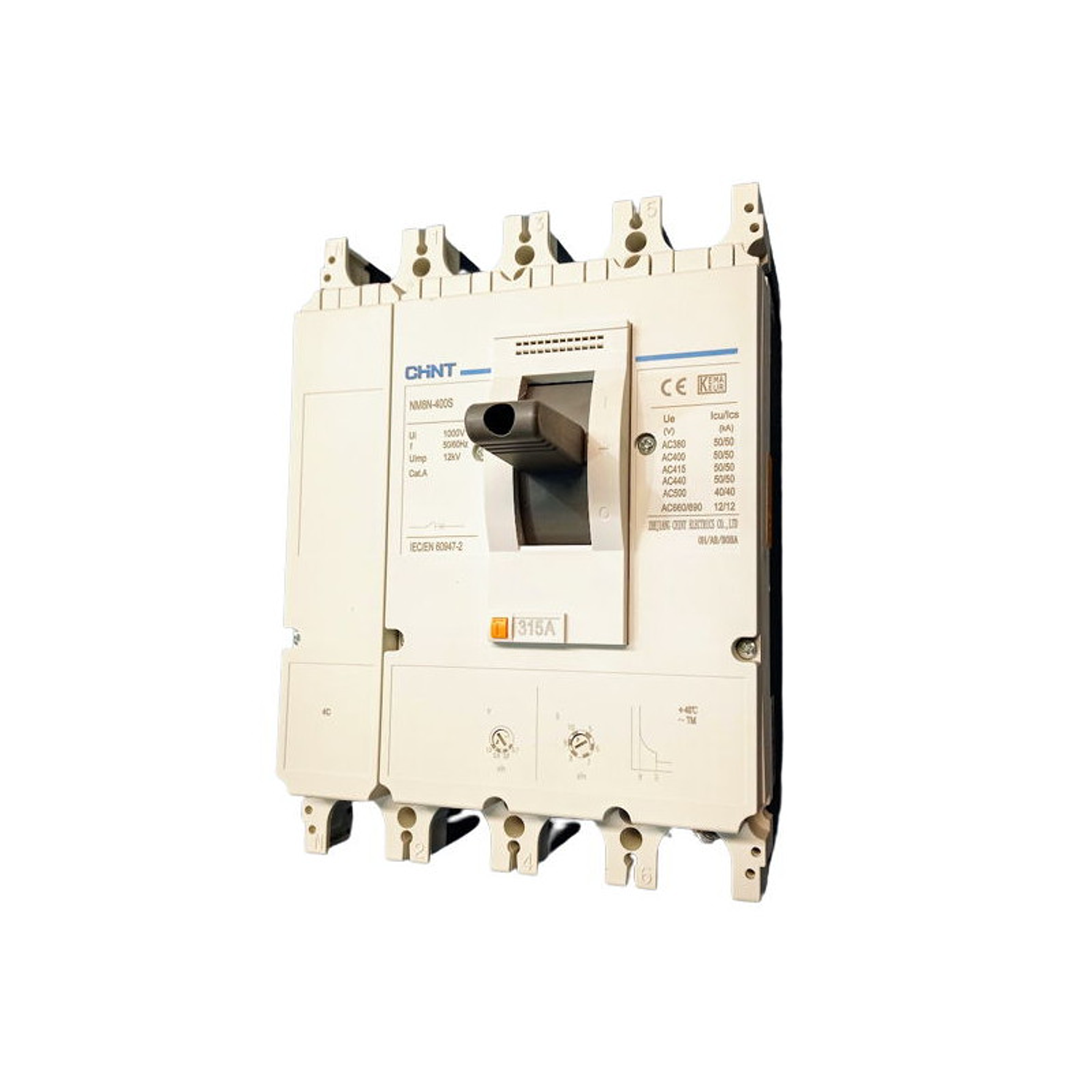 Interruptor 4P NM8N-400S 315A (220.5-315), 0.7-1In 415V:50kA